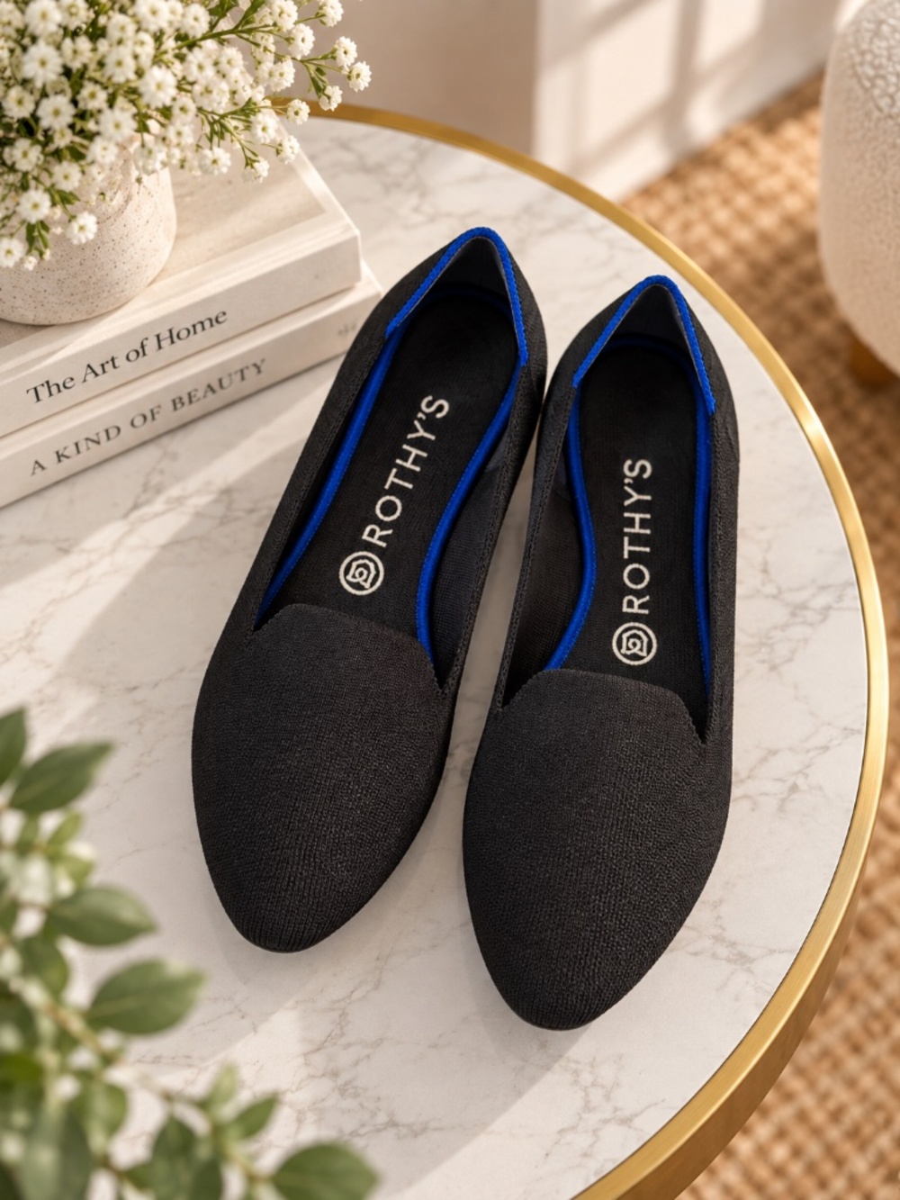 Rothy's The Loafer - Black Slip On Flats Loafers Shoes Size 8
